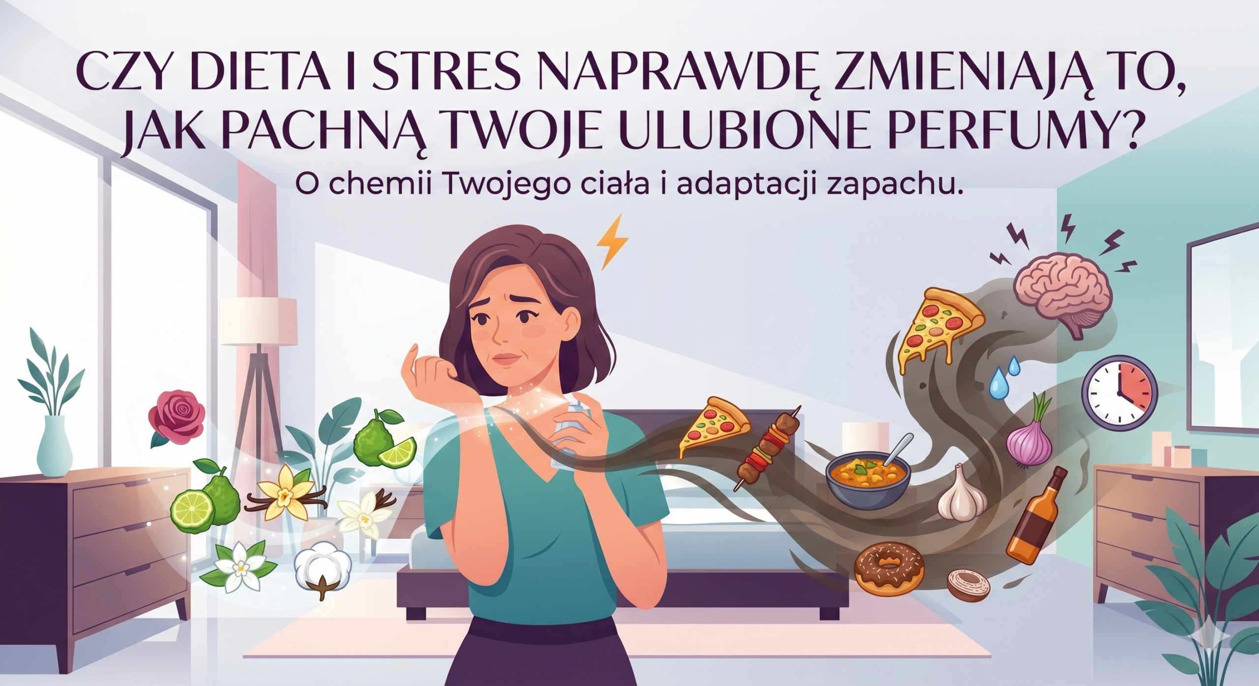 Czy dieta i stres naprawdę zmieniają to, jak pachną Twoje ulubione perfumy